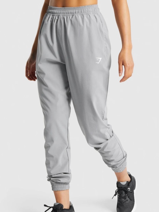 Gymshark Pants - Gymshark Active Gray Drawstring Training Lightweight Track Pants Joggers Size S